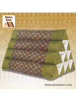 หมอนสามเหลี่ยม10ช่อง 50x28x30Cm.Decorate design Triangle kapok Traditional Floor Cushions 10 holes.