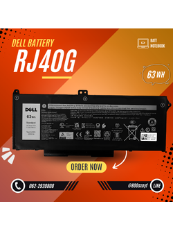 Battery Dell Precision 3560, 4-Cell, 63Wh, แบตเตอรี่ Dell RJ40G ของแท้รับประกันศูนย์ Dell Thailand ราคาไม่แพง
