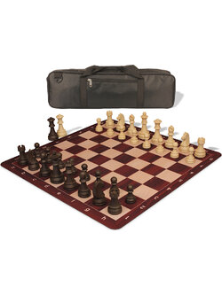 ชุดหมากรุกสากล German Knight Series Chess Set - Euro Wood Grain