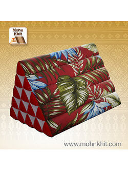 หมอนสามเหลี่ยม15ช่องลายฮาวาย 52cmx36cmx32cm// Thai Tri-angle Cotton Hawaii Traditional Floor Cushions.