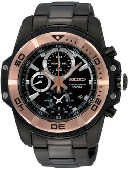 Seiko Men Watch SNDB50P1 (Black/Gold)