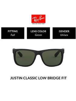 แว่นกันแดด Rayban JUSTIN RB4165F 601/71 55