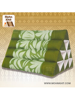 หมอนสามเหลี่ยม10ช่อง50x28x30Cm.Decorate design Triangle kapok 100%Traditional Floor Cushions 10 holes.