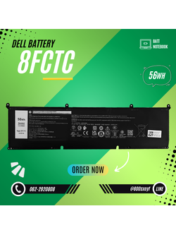 Battery Dell Precision 5550, 3-Cell 56Wh, แบตเตอรี่ Dell 8FCTC ของแท้รับประกันศูนย์ Dell Thailand ราคาไม่แพง