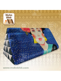 หมอนสามเหลี่ยม15ช่องไหมอินเดีย 52cmx 80 cmx32cm //woman of the flora Tri-angle Cotton kapok 100%Traditional Floor Cushions.