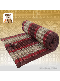 ที่นอนระนาดขนาดกลางยาวพิเศษ 80x200 Cm Thai Roll Up Floor Beds Mattress Kapok100%