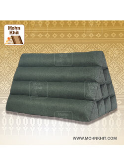 หมอนสามเหลี่ยม10 ช่องจัมโบ้ผ้าแคนวาสใยสังเคราะห์ 61cmx38cmx36cm// Thai Triangle synthetic fibersTraditional Floor Cushions.