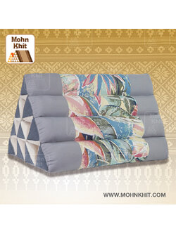 หมอนสามเหลี่ยม10ช่อง 50x28x30Cm.Decorate design Triangle kapok Traditional Floor Cushions 10 holes.