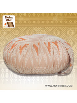 เบาะนั่งกลมผ้าทอ เบาะโยคะ เบาะสมาธิ 40x40x20 Cm //Small wave maditation mattresses Cushions Khit Pillow Kapok100%