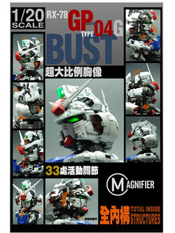 Gundam Head Display 1/20 RX-78 GP-04G [MAGNIFIER]