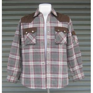 เสื้อ เสื้อลายสก็อต เสื้อทรง Western กระดุมมุก