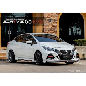 ชุดแต่ง ชุดสเกิร์ต Nissan Almera 2020 ทรง DRIVE 68 PLUS