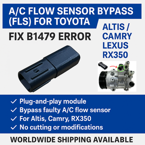 How to Fix Toyota A/C Compressor Not Working Due to Flow Sensor Failure Troubleshooting (Code B1479)