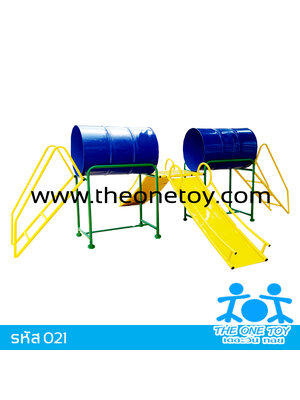 ถังลอดกระดานลื่นคู่