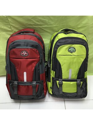 กระเป๋า สะพายหลัง เป้ใหญ่ 50L เสริมกันกระแทก และผ้ารังผื้งระบายอากาศด้านหลัง เดินเขา ท่องเที่ยว ผ้าหนากันน้ำ แบบ9