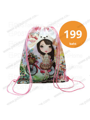 กระเป๋า สะพายหลัง กระเป๋า ชุดว่ายน้ำ รองเท้า เชือกรูด สปอร์ตสไตล์ ฟิน Phiin Character 2