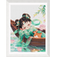 Ancient girl with cat (พิมพ์ลาย)