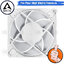 [CoolBlasterThai] ARCTIC P12 PRO A-RGB PWM PST White 0dB (size 120 mm.) X3 Value Pack PC Fan Case ประกัน 6 ปี