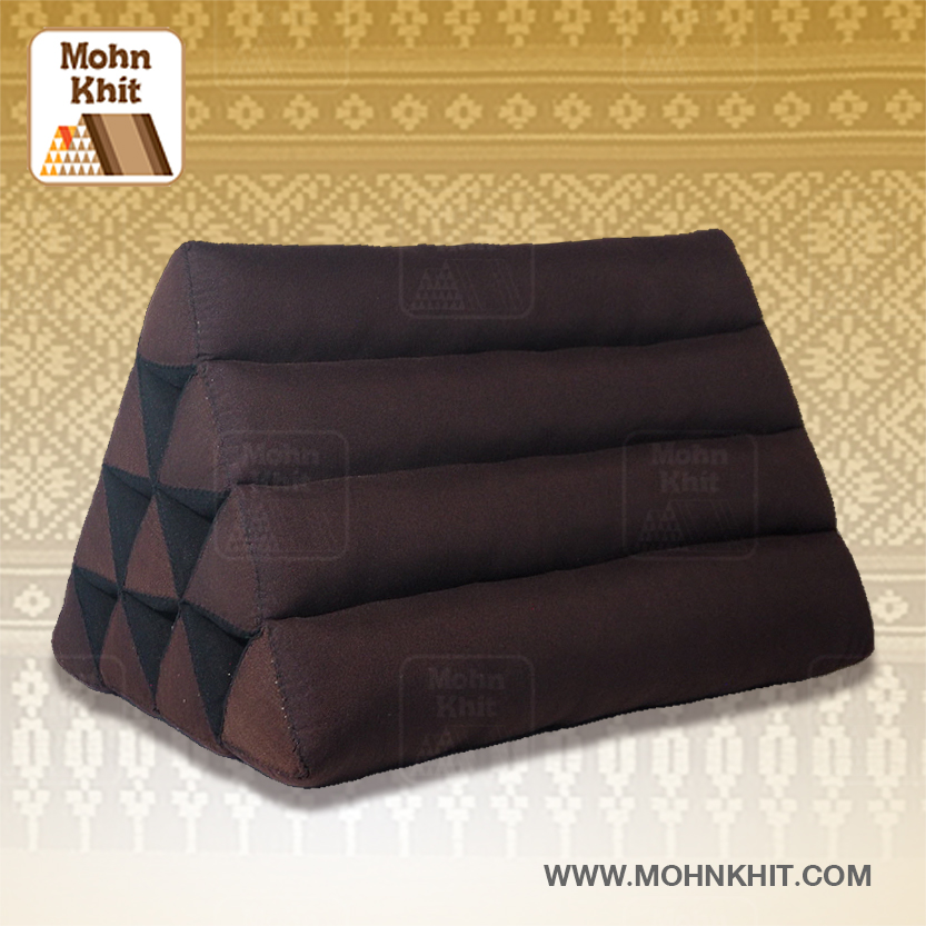 หมอนสามเหลี่ยม10ช่อง 50x28x30Cm.Decorate design Triangle kapok Traditional Floor Cushions 10 holes.