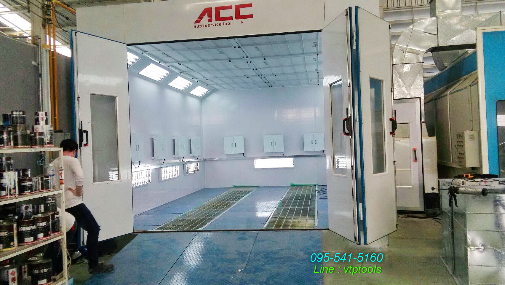 ห้องอบพ่นสีรถยนต์ ระบบอินฟราเรด รุ่น 8200i