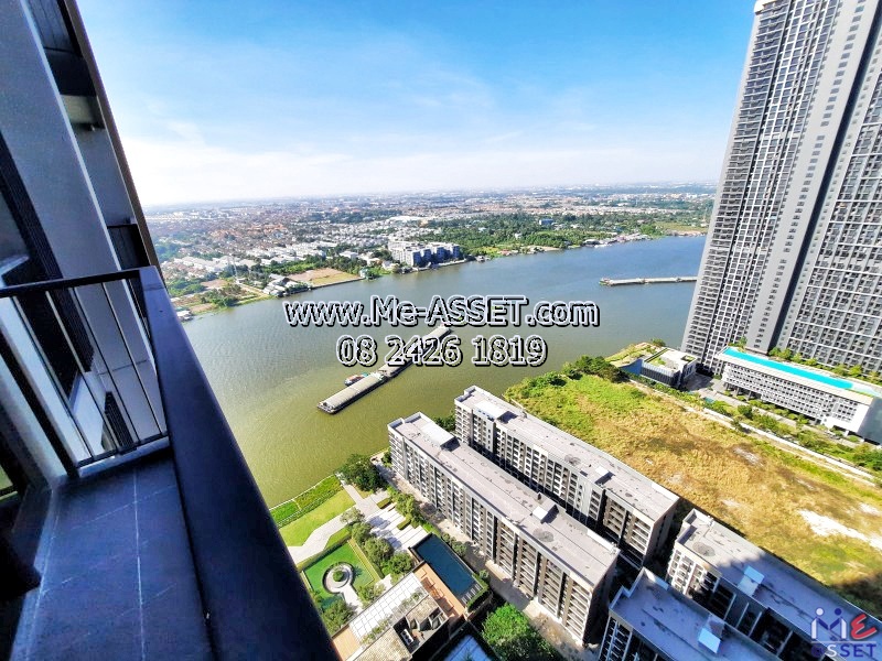 ขายคอนโดริมแม่น้ำเจ้าพระยา ใกล้รถไฟฟ้า ย่าน ตลาดต้นสัก แยกพระนั่งเกล้า สนามบินน้ำ : เดอะโพลิแทนรีฟ The Politan Rive : 31.12 ตร.เมตร