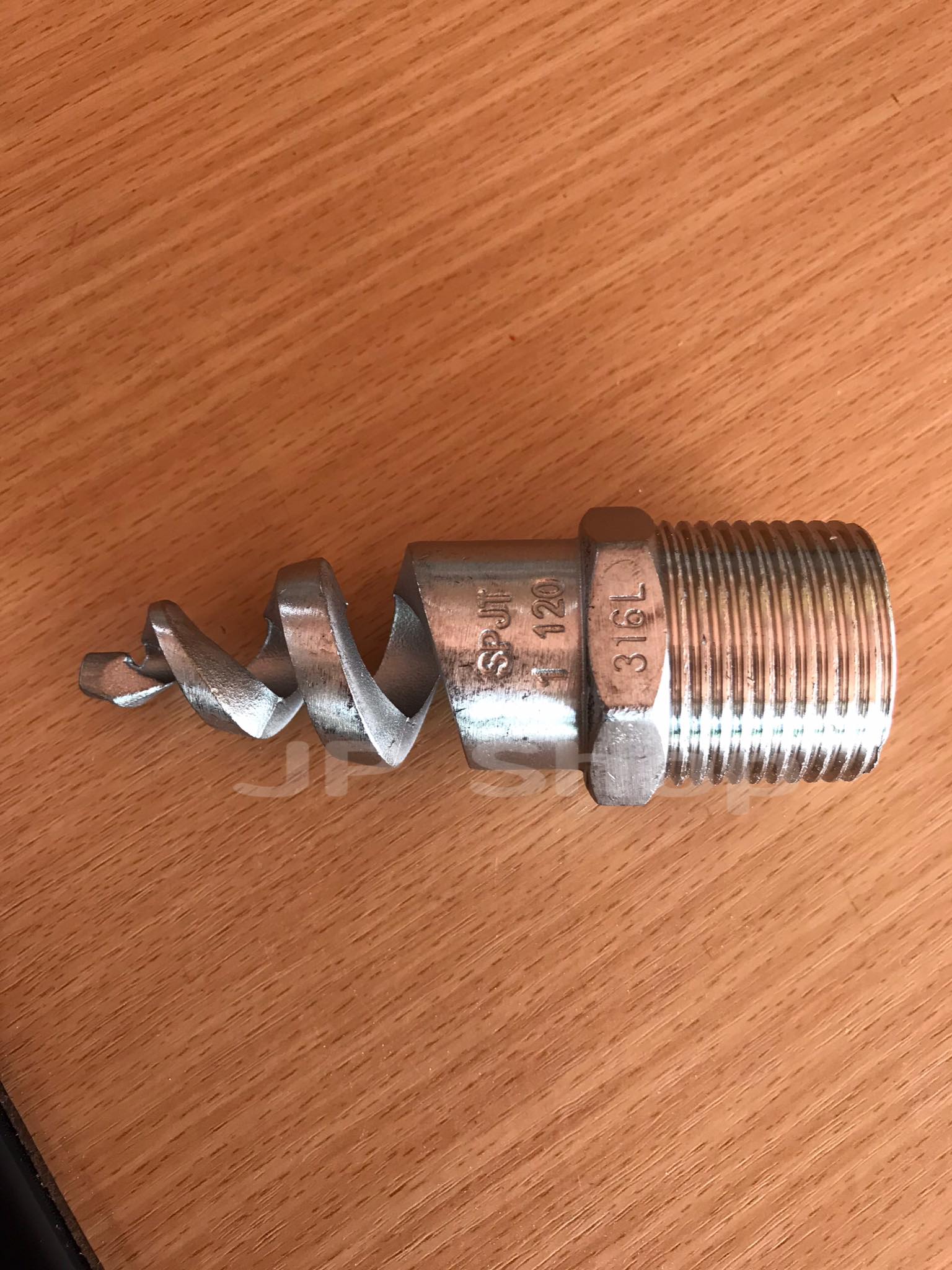 หัวฉีดน้ำแบบสเปย์ เกลียวนอก สแตนเลส316 ขนาด 1 นิ้ว สำหรับใช้ในมิกเซอร์แพลนปูน หรืองาน Diy ทั่วไป #105055