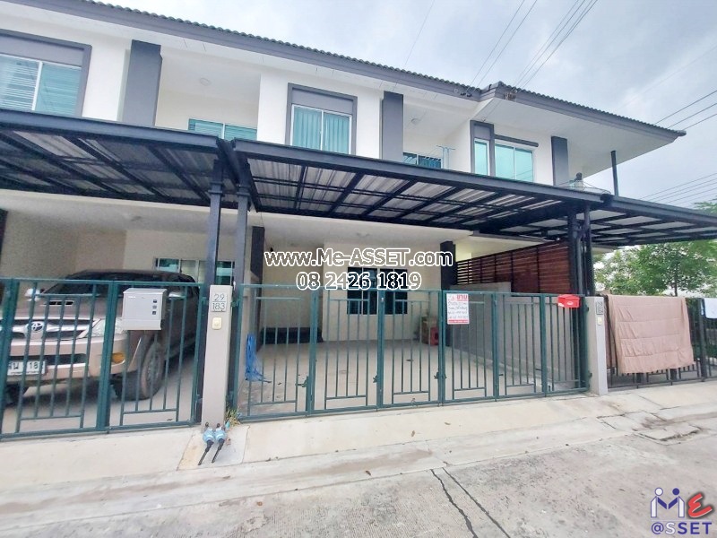 ขายและเช่า ทาวน์โฮม ย่าน คลองพระอุดม คลองข่อย วัดท่าเกวียน วัดทองสะอาด ลาดหลุมแก้ว : บ้านสวนธนาการ์เด้น : 2 ชั้น 22.7 ตารางวา