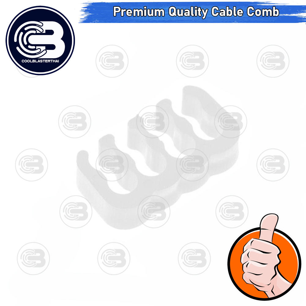 [CoolBlasterThai] 8 Pin ATX WHITE CABLE COMB/HOLDER