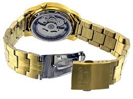นาฬิกาข้อมือ Seiko สายสแตนเลสสีทอง รุ่น SNKL96