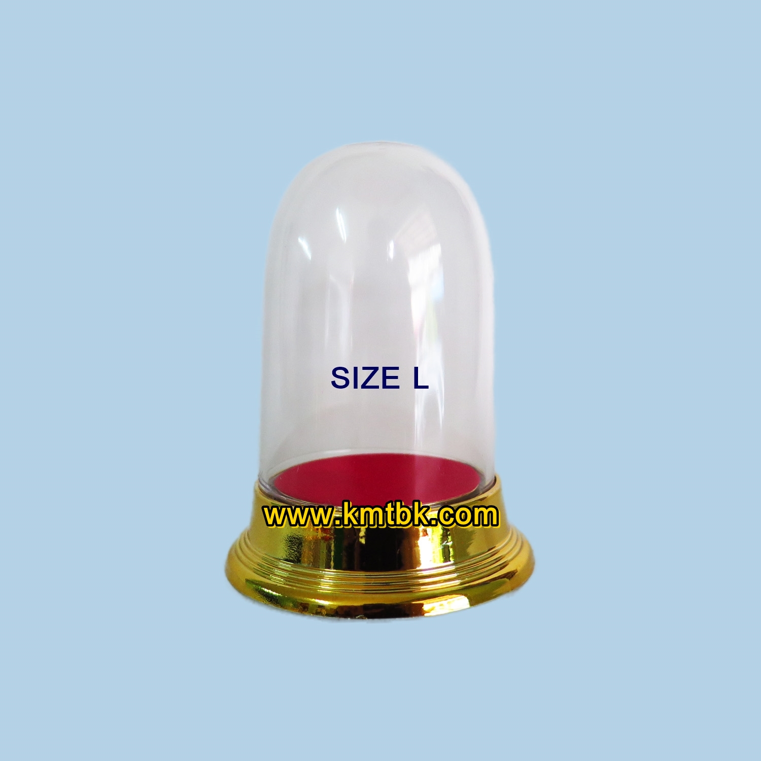 ครอบพระ ฐานครอบพระ ฐานวางพระ ฐานกลม สีทอง Size L ขนาด สูง 9ซม. (สำหรับวางพระ วัตถุมงคล หน้ารถ,หิ้งพระ)