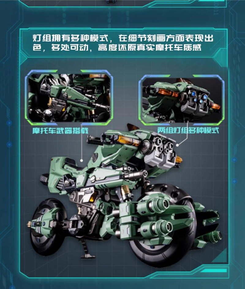 PRE-ORDER Moshow Robotech & Cyclone Motorcycle