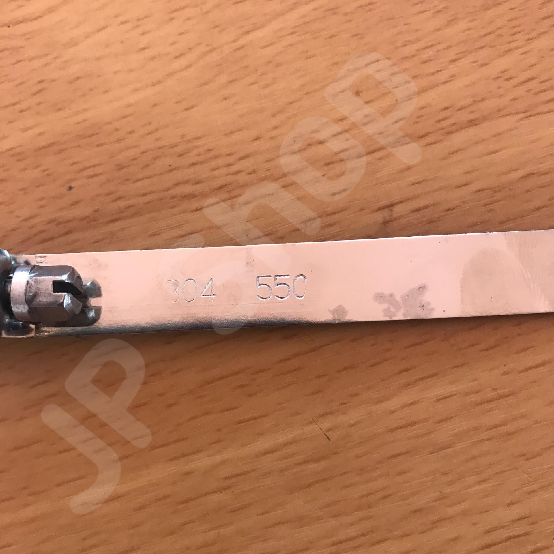 ปลอกรัดเส้นผ่านศูนย์กลาง550 (12 มม.) แคลมป์รัดท่อสแตนเลส 304 #00550