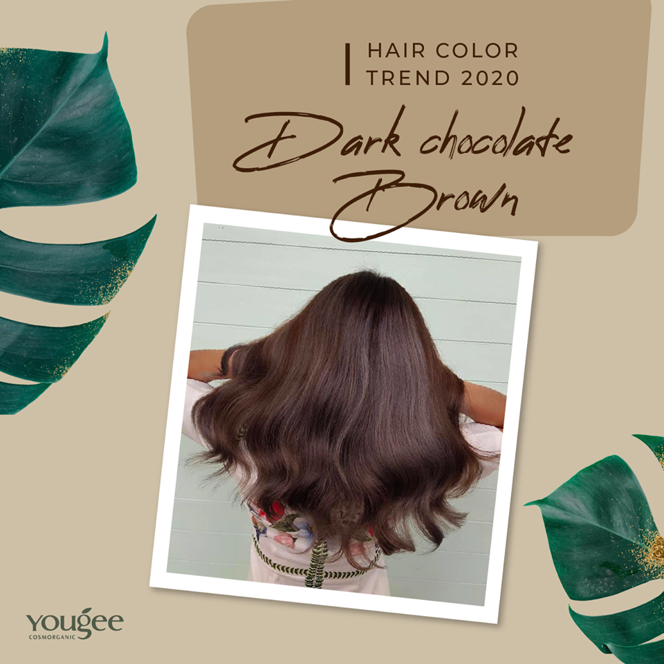 แท้พร้อมส่ง○ (รวมไฮ) Yougee Hair Color Cream ยูจี ครีมย้อมสีผม ออแกนิก (โทนMocha,Chocolate) เลือกDeveloperในแชท