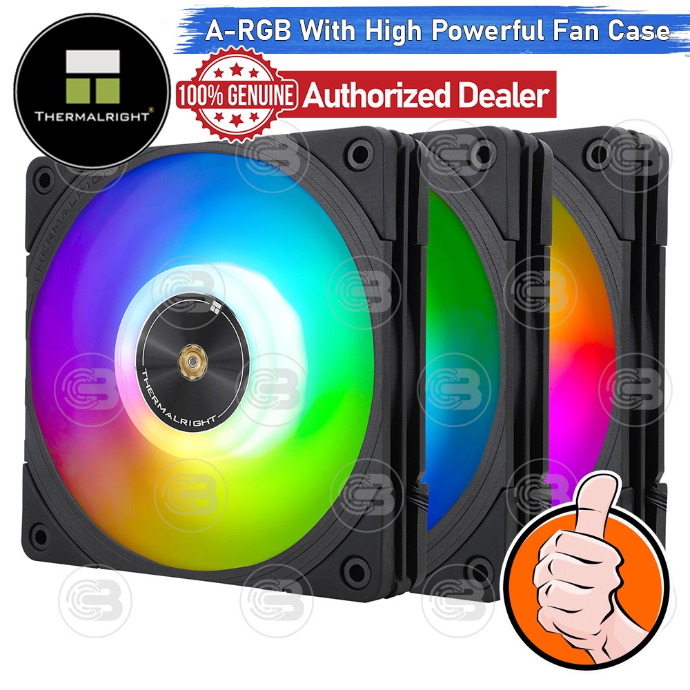 [CoolBlasterThai] Thermalright TL-B12-S (3 PCS) 2000+RMP A-RGB Static Pressure Fan Case (size 120 mm.) ประกัน 3 ปี