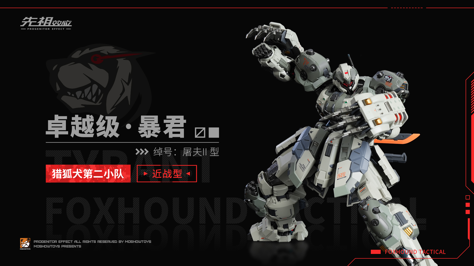 **พร้อมส่ง** 1/100 Tyrant - Fox Hound (ครบเซ็ค3) [Moshowtoys]