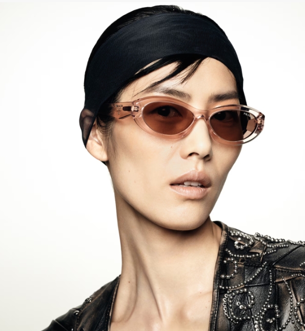 แว่นกันแดด Prada PR 26ZSF 19Q10D - Transparent peach
