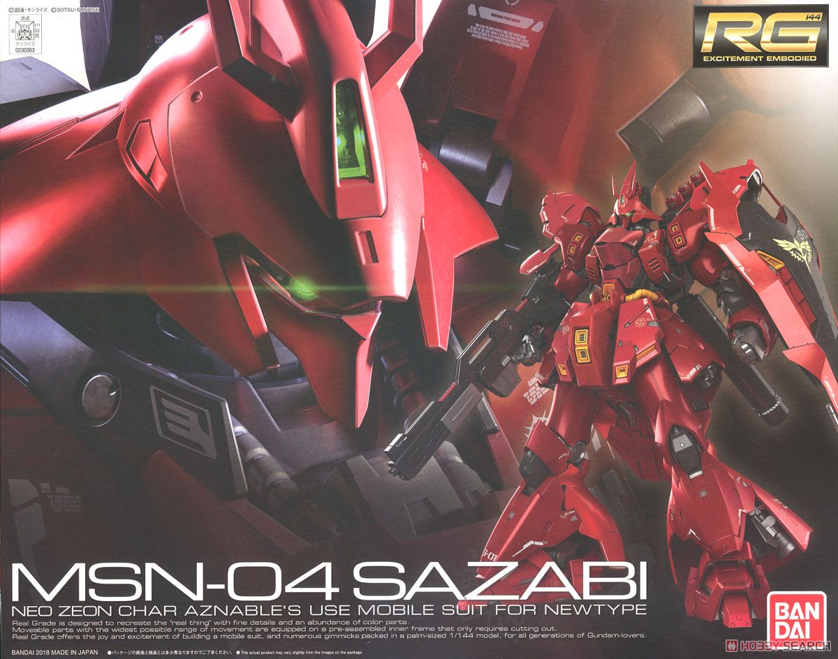พร้อมส่ง RG 1/144 MSN-04 Sazabi