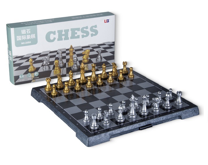 หมากรุกสากลแม่เหล็ก Gold&Silver Magnetic Chess