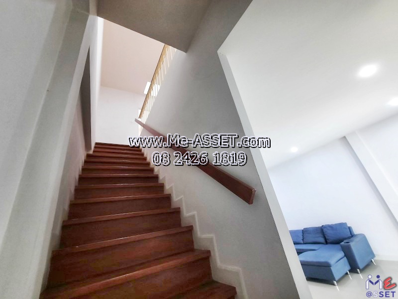 ขายและเช่าทาวน์โฮม โซนเลียบคลองพระอุดม ซอยวัดท่าเกวียน เชื่อมถนนกาญจนาภิเษก ถนน345 ใกล้บริษัทซีพีแรม คลังสินค้า7-11 คลังสินค้าเทสโก้โลตัส ตลาดวัดทองสะอาด : มบ.บ้านสวนธนาการ์เด้น : 2 ชั้น 22.7 ตร.วา