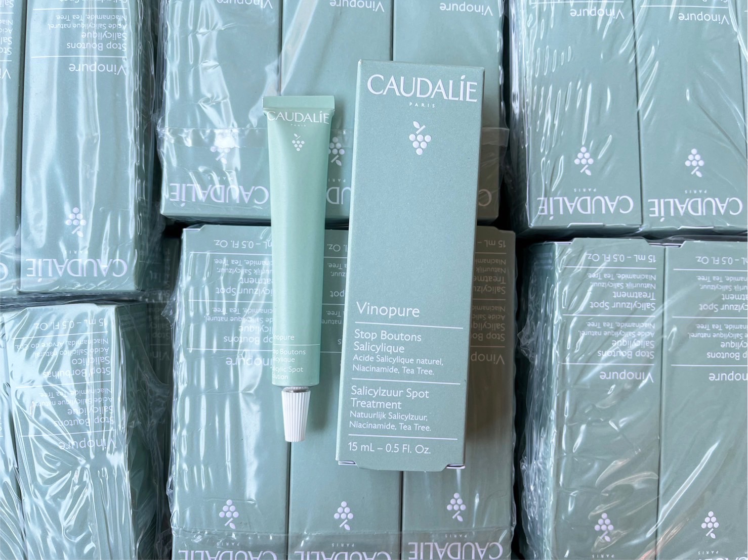 Caudalie Vinopure Stop Boutons Salicylic Spot Treatment 15ml. เจลแต้มสิว