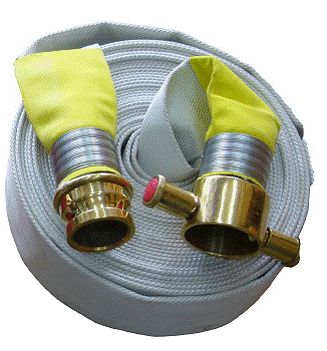 สายส่งน้ำดับเพลิงชนิดผ้าใบ อาบใยสังเคราะห์