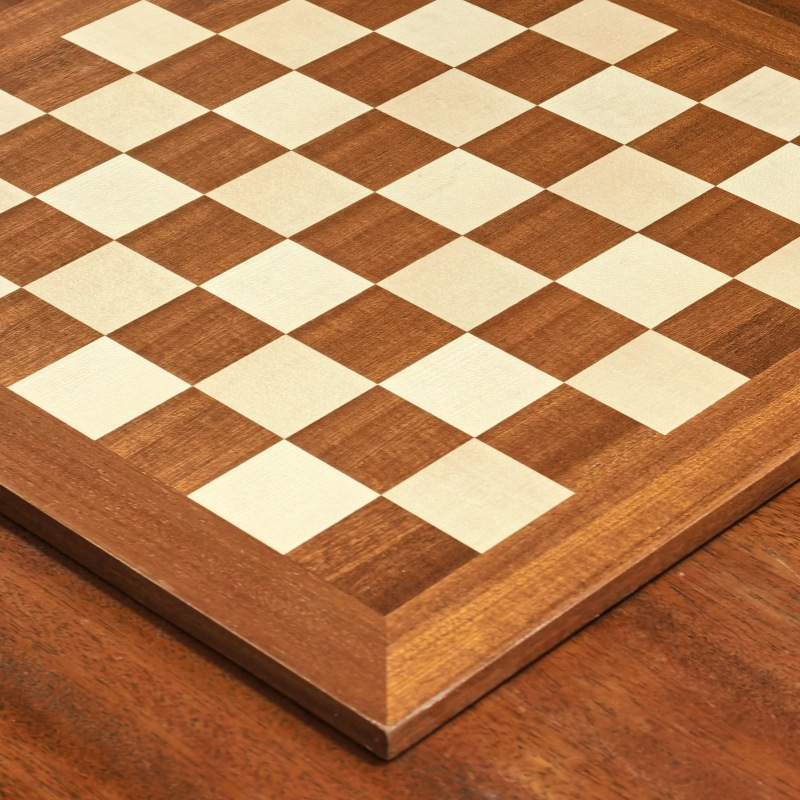Sapele & Maple Wooden Chess Board กระดานหมากรุกสากลไม้Sapele