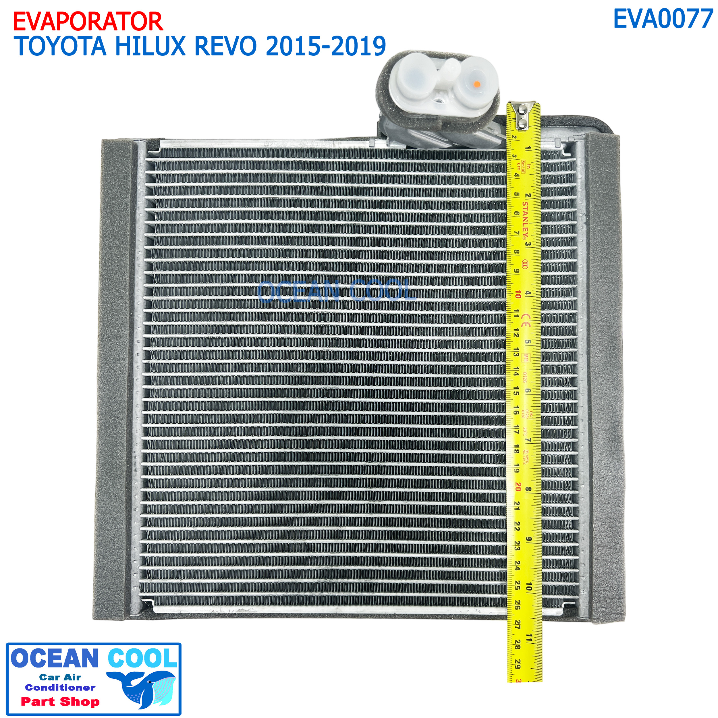ตู้แอร์ โตโยต้า ไฮลักซ์ รีโว่ ฟอร์จูนเนอร์ 2015-2019 Cool Gear รหัส DI261416-03704W EVA0077 Evaporator Toyota Hilux Revo,Fortuner '15-'19 DENSO คอยเย็น คอล์ยเย็น