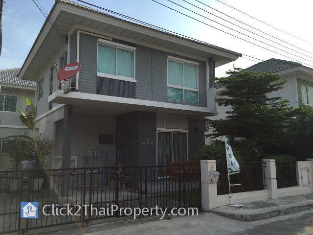ขายบ้านเดี่ยว ใกล้รถไฟฟ้าสถานีท่าอิฐ ระยะ 2 กม. ในโครงการ The Villa ของ พร็อพเพอร์ตี้ เพอร์เฟ็ค, 2-Storey House for Sale : Near Future MRT/BTS Ta-It Station (2 km), Nontaburi, in The Villa Project by Property Perfect