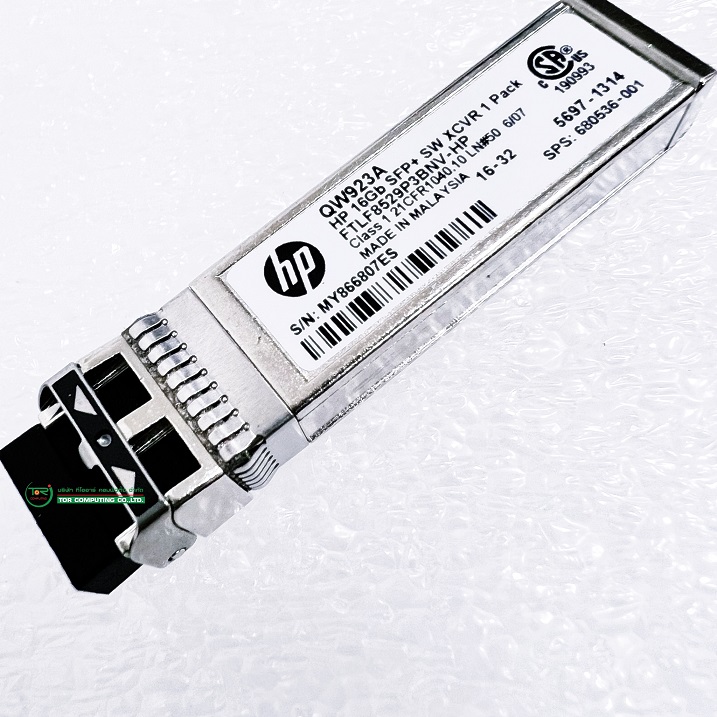 HP 680536-001 [TorCompTH Thailand ขาย จำหน่าย ราคา] HP 16Gb SFP+ 850nm SW FC Transceiver