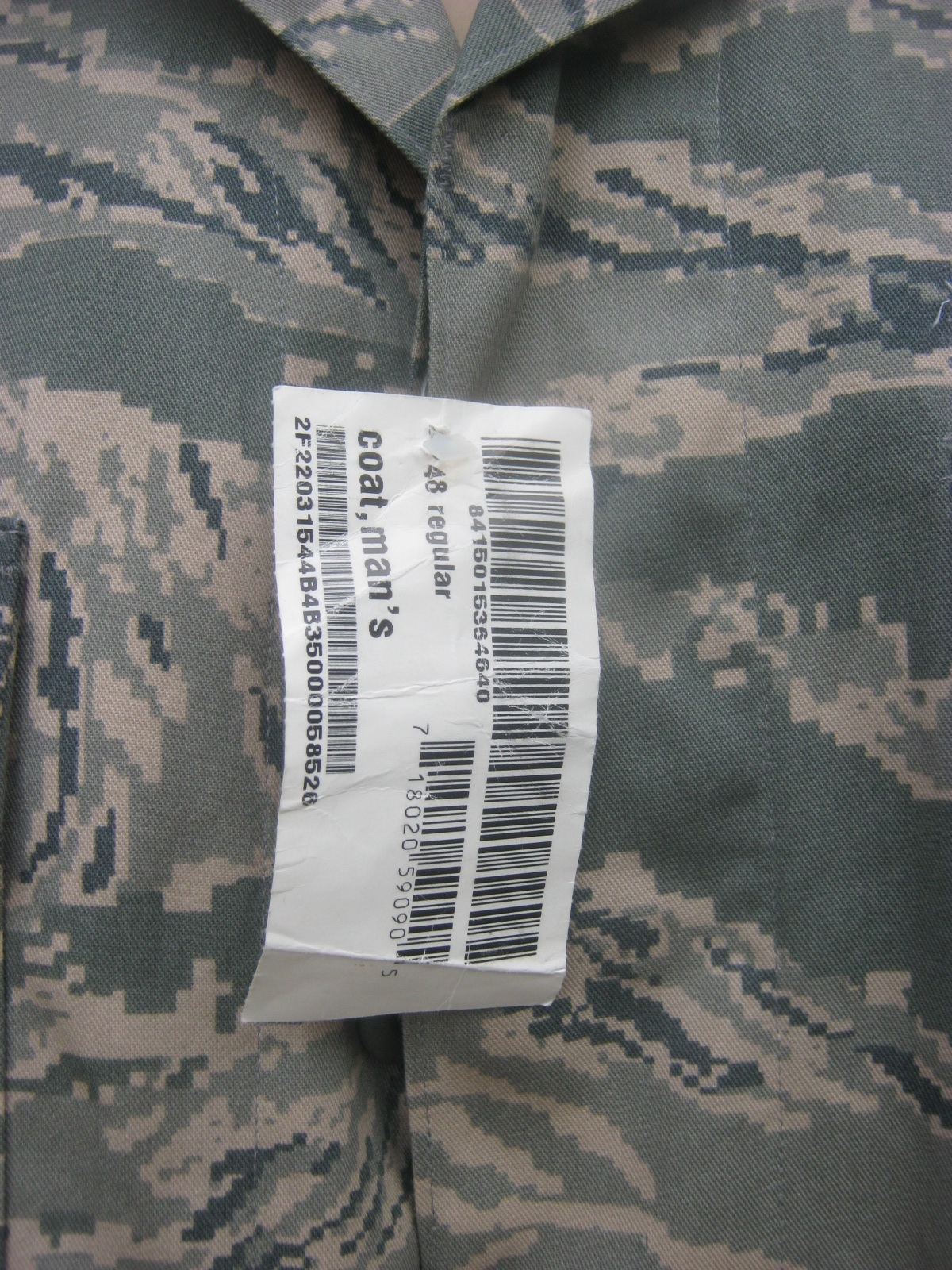 เสื้อทหารอากาศ สหรัฐ USAF Digital Tiger Stripe, Large