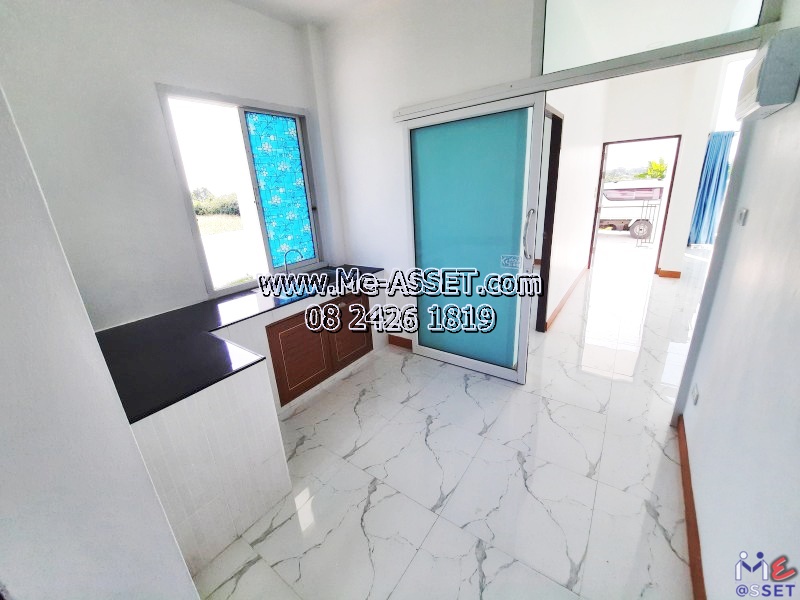 ขายบ้านเดี่ยวสไตล์นอร์ดิก ย่าน เลียบคลองชลประทาน ทุ่งบัว กำแพงแสน นครปฐม : ใกล้มหาวิทยาลัยเกษตรศาสตร์ กำแพงแสน : 1 ชั้น 54.4 ตร.วา