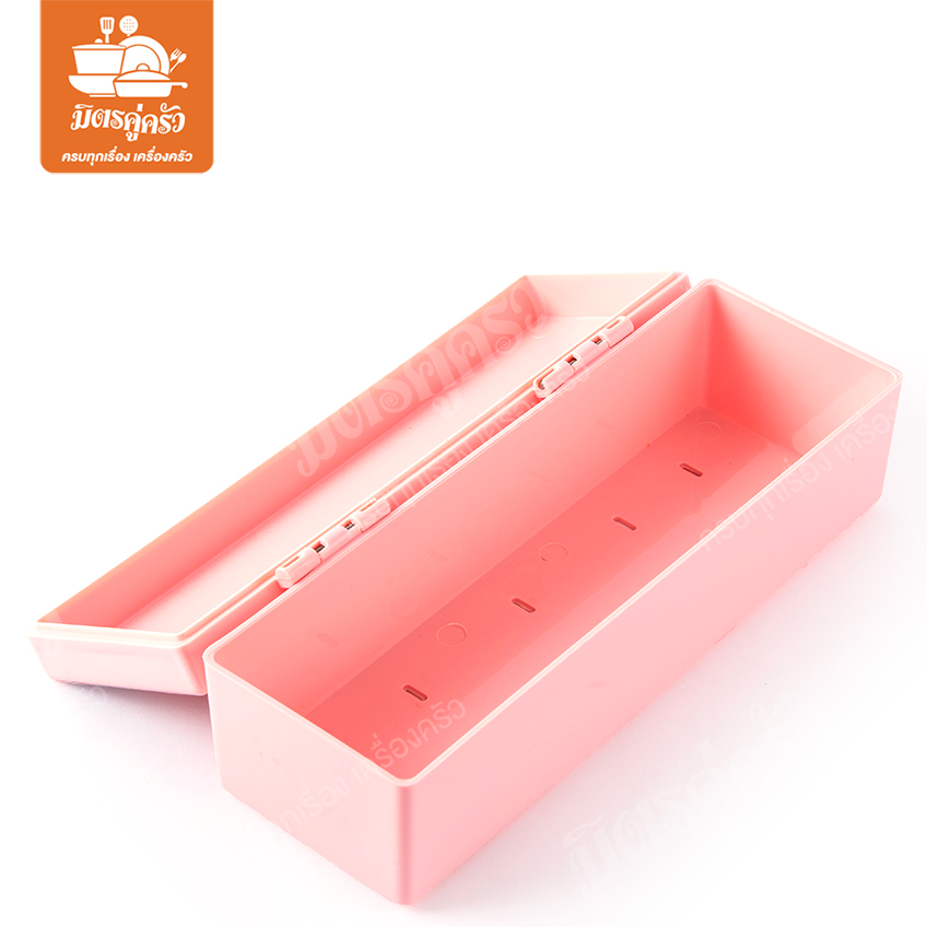 กล่องใส่ตะเกียบ กล่องใส่ช้อนส้อม ผลิตพลาสติก ABS เกรด A ฝาผลิตจากพลาสติกใส AS รุ่น CB 10.5