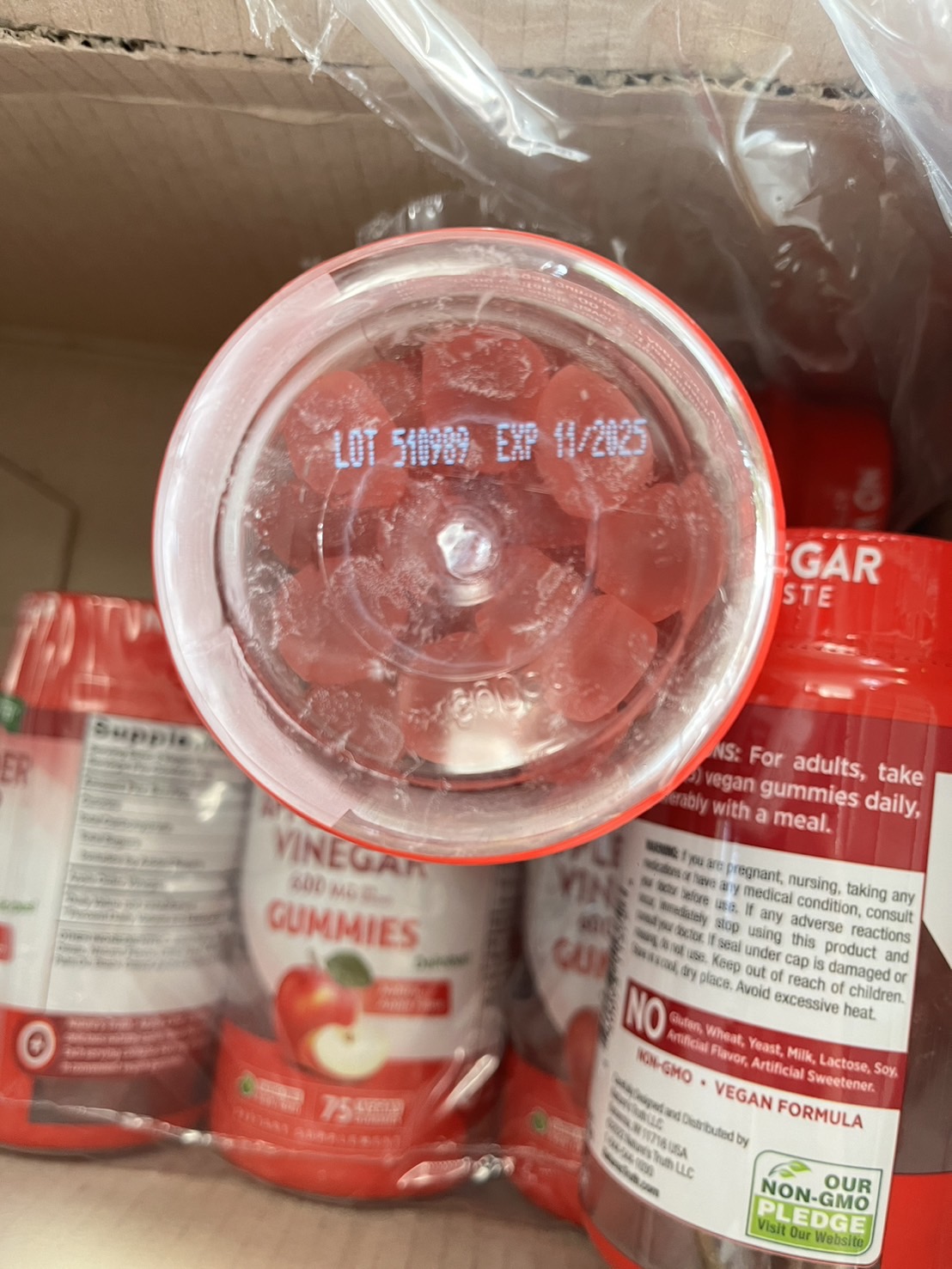 Nature's Truth Organic Apple Cider Vinegar 600mg. (บรรจุ 75 gummies) กัมมี่แอปเปิ้ลไซเดอร์