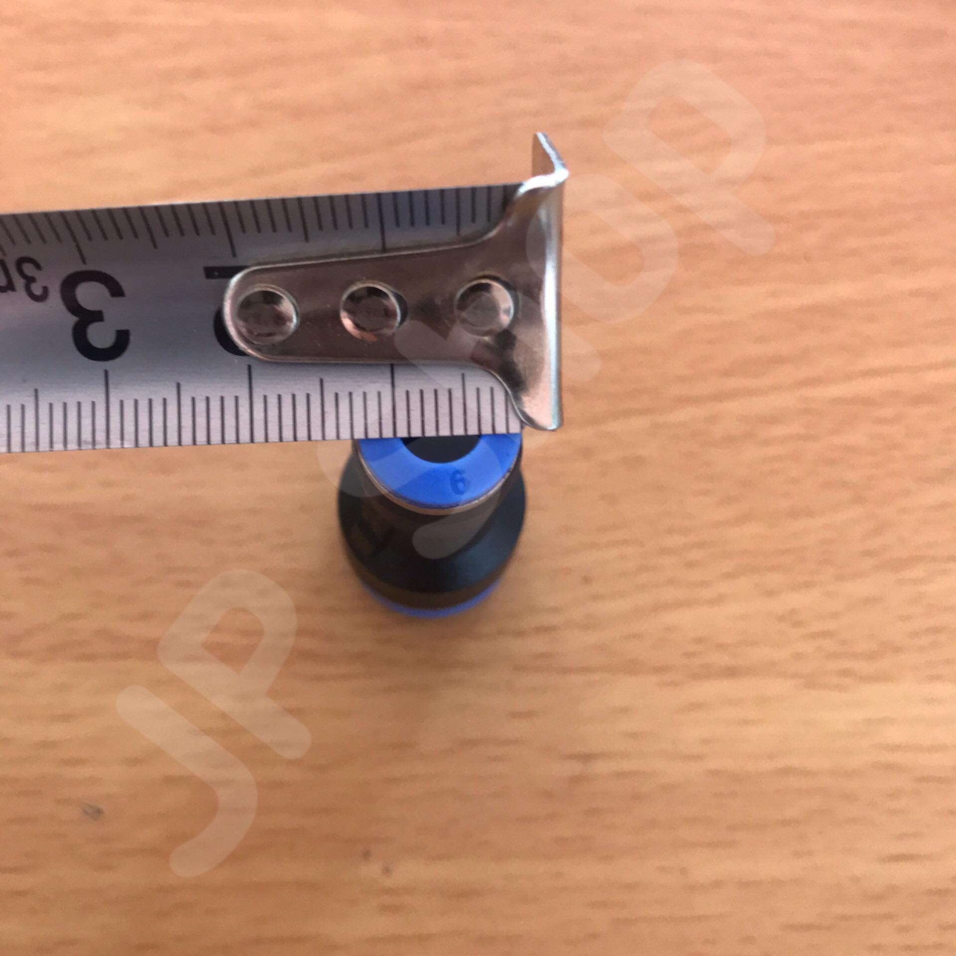 ข้อต่อลม PG 10-6 มม.-ต่อตรง ฟิตติ้งสายลม 10 ลด 6 มม. #10006